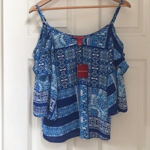 Saks Fifth Ave peekaboo/off the shoulder top